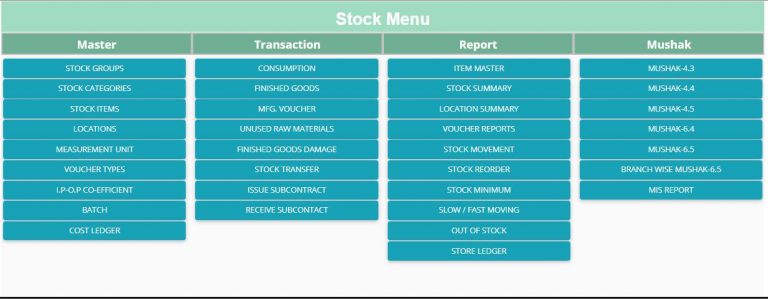 Troyee VMS Stock Menu